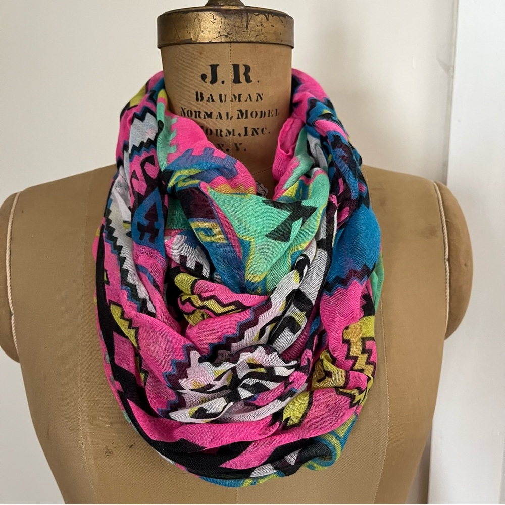 2/$20 Aztek Print Infinity Scarf